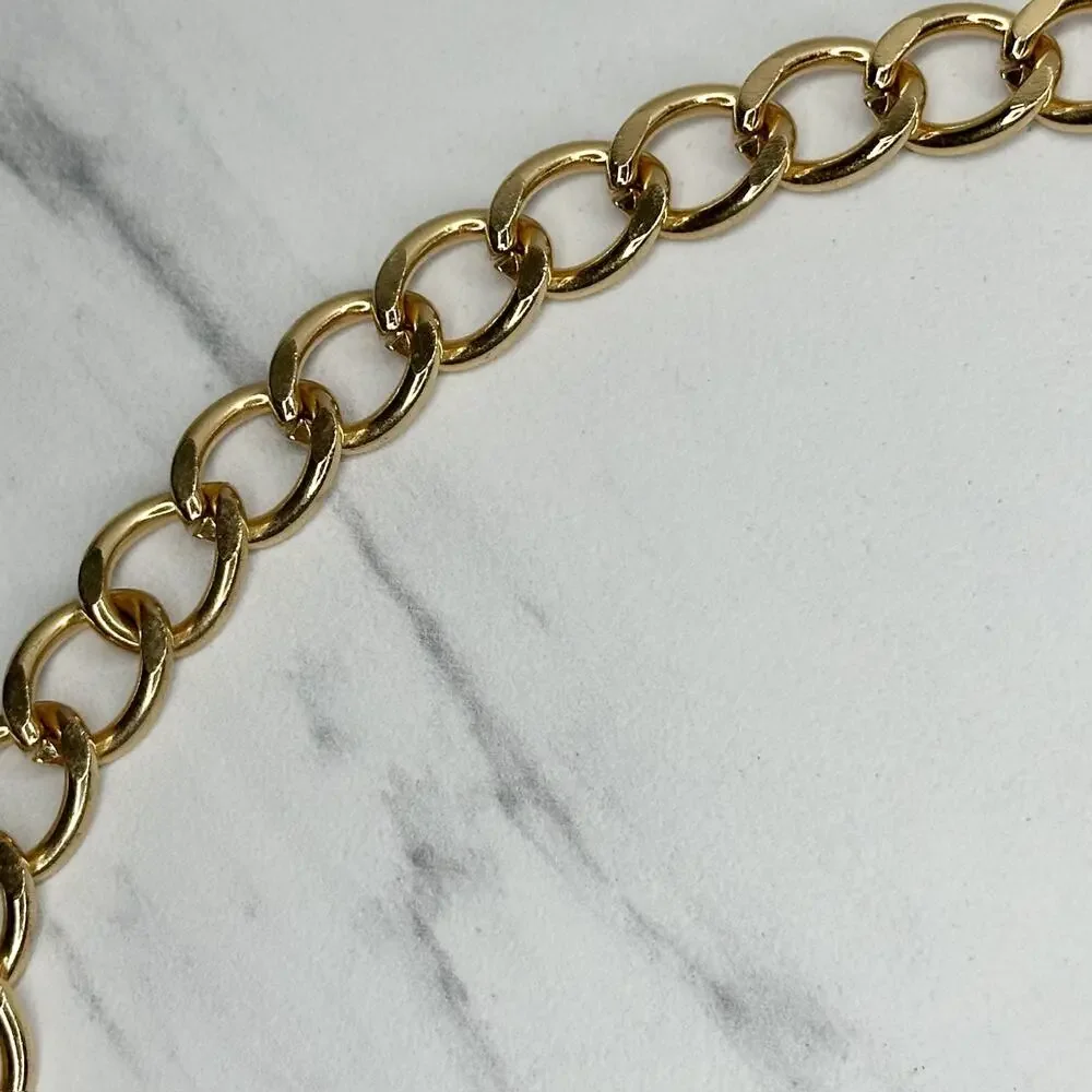 Chunky Gold Tone Multi Chain Link Belt Small/Medium (S/M) Y2K Festival ✨